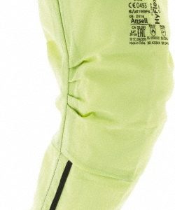 ANSELL Cut & Puncture-Resistant Sleeves: Size Universal, Nylon, Yellow 11200190