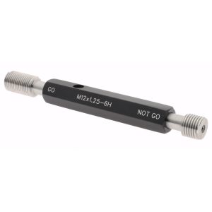 SPI Plug Thread Gage: M12x1.25 Thread, 6H Class, Double End, Go & No Go 37-194-8
