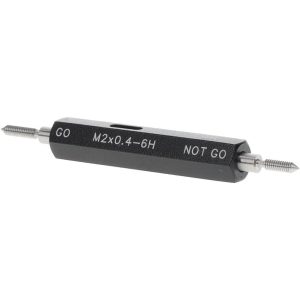 SPI Plug Thread Gage: M2x0.4 Thread, 6H Class, Double End, Go & No Go 37-180-7
