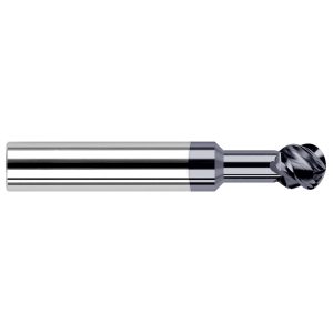 HARVEY TOOL Undercutting End Mill: 3/32" Dia, 2 Flute, 0.0469" Radius, Solid Carbide 966593-C3
