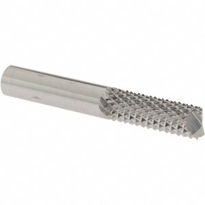 OSG Diamond Pattern Router Bit: 0.375" Dia, 1" LOC, 3/8" Shank Dia, End Mill 640-3753