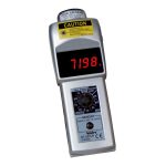 SHIMPO Accurate up to 0.006 +/- 1% Digit (6 RPM Max) (25,000 to 99,999 RPM), 1 RPM Resolution, Contact and Noncontact Tachometer DT-207LR