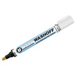 U-MARK Liquid Paint Marker: White, Alcohol Base & Xylene-Free, Bullet & Chisel Tip 10455