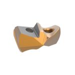 ALLIED MACHINE AND ENGINEERING Spade Drill Insert: 1-1/64" Dia, Seat Size 24, Carbide, 140 deg Point 7C124P-1.015