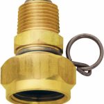 SANI-LAV 1 Piece, 1/2 NPT & 3/4 GHT MNPT x FGHT, Brass Reusable Hose Male Swivel Fitting N11
