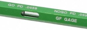 GF GAGE Plug Thread Gage: #4-40 Thread, 2B Class, Double End, Go & No Go W0112402BS