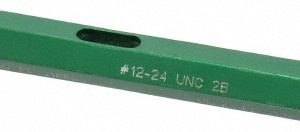 GF GAGE Plug Thread Gage: #12-24 Thread, 2B Class, Double End, Go & No Go W0216242BS