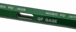 GF GAGE Plug Thread Gage: #12-28 Thread, 2B Class, Double End, Go & No Go W0216282BS