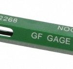 GF GAGE Plug Thread Gage: 1/4-28 Thread, 2B Class, Double End, Go & No Go W0250282BS
