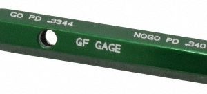 GF GAGE Plug Thread Gage: 3/8-16 Thread, 2B Class, Double End, Go & No Go W0375162BS