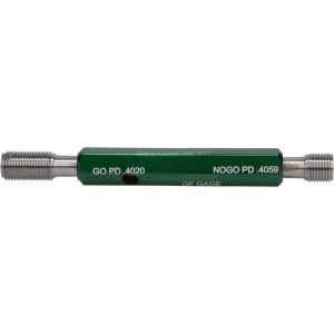 GF GAGE 3/8-24 Thread, Steel, Screw Thread Insert (STI) Class 2B, Plug Thread Insert Go/No Go Gage H0375242BS