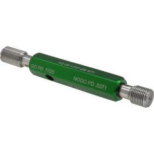 GF GAGE 1/2-20 Thread, Steel, Screw Thread Insert (STI) Class 2B, Plug Thread Insert Go/No Go Gage H0500202BS