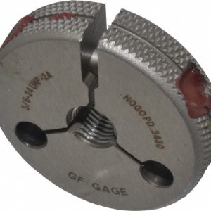 GF GAGE Threaded Ring Gage: 3/8-24 Thread, UNF, Class 2A, Go & No Go R0375242AS