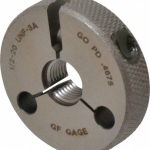 GF GAGE Threaded Ring Gage: 1/2-20 Thread, UNF, Class 3A, Go & No Go R0500203AS