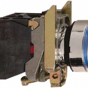 SQUARE D Push-Button Switch: 0.87" Mounting Hole Dia, Momentary (MO) XB4BW36B5