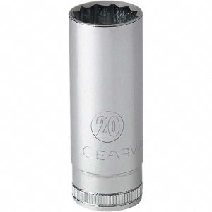 GEARWRENCH Deep Hand Socket: 1/2" Drive, 7/16" Socket, 12-Point 80772