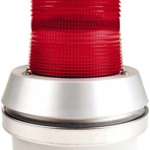 EDWARDS SIGNALING Flashing Light: Red, Box, Panel, Pipe, Surface & Wall Mount, 120VAC 51XBRFR120A