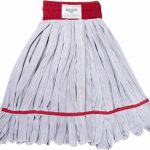 UNGER Wet Mop Loop: Clamp Jaw, Large, Gray Mop, Microfiber ST45R