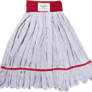 UNGER Wet Mop Loop: Clamp Jaw, Large, Gray Mop, Microfiber ST45R