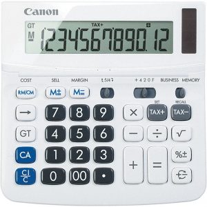 CANON 12-Digit LCD 12 Function Portable Calculator CNM0633C001
