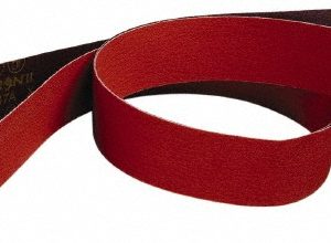 3M Abrasive Belt: 2" Wide, 72" OAL, 120 Grit, Ceramic 7010325801