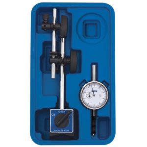 FOWLER Dial Indicator & Base Kit: 2.3000" Base Length, 1.8000" Base Height, 2" Base Width, 1.0000" Max Measurement, 0-100 Dial, 0.0010" Accuracy 52-585-155-0