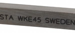 SECO Tool Bit Blank: 5/16" Width, 5/16" Height, 2-1/2" OAL, WKE45, Cobalt, Square 02005