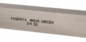 SECO Tool Bit Blank: 3/4" Wide, 3/4" High, 6" Long, WKE45 Cobalt, Square 02021