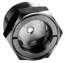 LDI INDUSTRIES 9/16" Sight Diam, 1/2" Thread, 1" OAL, Low Pressure Pipe Thread Lube Sight with Reflector Sight Glass & Flow Sight LSP151-04-01