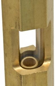 LDI INDUSTRIES 1/4" Thread, 3-9/16" OAL, Inline Sight Glass & Flow Sight F152