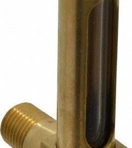 LDI INDUSTRIES 1-7/8 Inch Long Sight, 1/4 Inch Thread Size, Buna-N Seal Short Elbow, Vented Oil-Level Indicators and Gauge G103-2