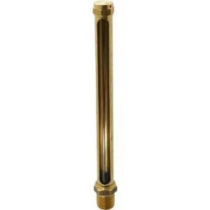 LDI INDUSTRIES 7-1/2 Inch Long Sight, 1/2 Inch Thread Size, Buna-N Seal Straight to Male Thread, Vented Oil-Level Indicators and Gauge G323-4