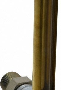 LDI INDUSTRIES 4-1/4 Inch Long Sight, 1/2 Inch Thread Size, Buna-N Seal Union Coupling, Vented Oil-Level Indicators and Gauge G711-4