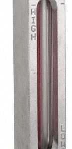 LDI INDUSTRIES 1/4-18 Thread, 3-1/2 Inch Sight Length, 290 Max psi, Closed Circuit Liquid Level Sight Gauge with Pipe Adapter G607-05-A-1-2