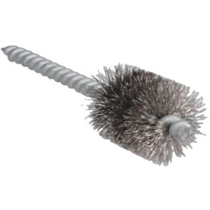 SCHAEFER BRUSH 5/8 Inch Inside Diameter, 13/16 Inch Actual Brush Diameter, Stainless Steel, Power Fitting and Cleaning Brush 08747-12