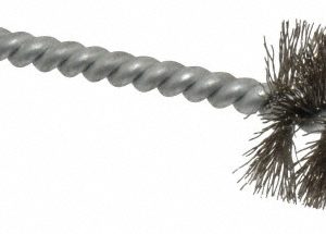 SCHAEFER BRUSH 3/4 Inch Inside Diameter, 15/16 Inch Actual Brush Diameter, Stainless Steel, Power Fitting and Cleaning Brush 08748-12