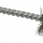 SCHAEFER BRUSH 3/4 Inch Inside Diameter, 15/16 Inch Actual Brush Diameter, Stainless Steel, Power Fitting and Cleaning Brush 08748-12