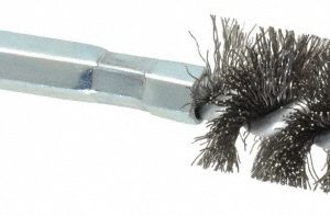 SCHAEFER BRUSH 1/2 Inch Inside Diameter, 11/16 Inch Actual Brush Diameter, Carbon Steel, Power Fitting and Cleaning Brush 09546-12