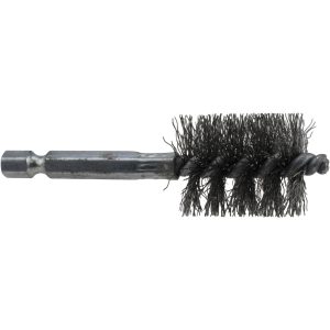 SCHAEFER BRUSH 3/4" ID, 15/16" Brush Dia, Carbon Steel, Power Fitting & Cleaning Brush 09548-12