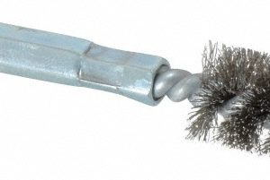 SCHAEFER BRUSH 3/8" ID, 9/16" Brush Dia, Stainless Steel, Power Fitting & Cleaning Brush 09745-12