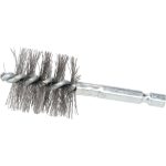 SCHAEFER BRUSH 1 Inch Inside Diameter, 1-3/16 Inch Actual Brush Diameter, Stainless Steel, Power Fitting and Cleaning Brush 09749-12