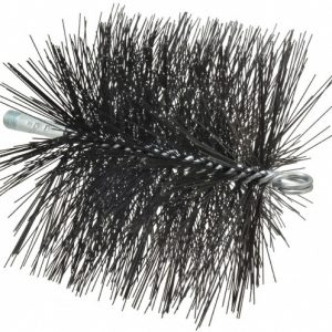 SCHAEFER BRUSH 6", Square, Tempered Steel Wire Chimney Brush 35266