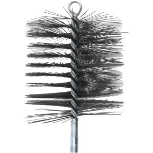 SCHAEFER BRUSH 6" Diam Round, Tempered Steel Wire Chimney Brush 36406