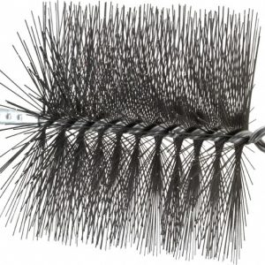 SCHAEFER BRUSH 7" Diam Round, Tempered Steel Wire Chimney Brush 36407