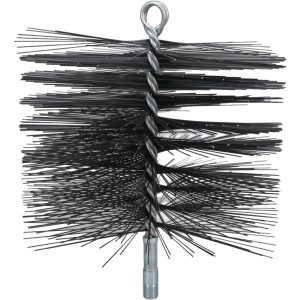 SCHAEFER BRUSH 8" Diam Round, Tempered Steel Wire Chimney Brush 36408