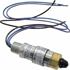 UNITED ELECTRIC CONTROLS Compact, Cylindrical Pressure Switch: 10 psi to 150 psi, 1/4" NPT Male Thread 10-C11