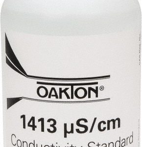 OAKTON Conductivity Calibration Solutions & Solutions Sets; Type: Conductivity/TDS Solution Pint Bottle ; Conductivity: 1413 µS ; Accuracy (%): 1.0 ; For Calibrating: TDS ; For Testing: TDS ; Standards: ISO 9000; NIST WD00653-18