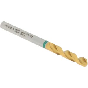 ACCUPRO Screw Machine Drill Bit: #22 (0.1570) Dia, 130 deg, Cobalt 1GB0399-AC