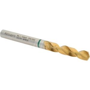 ACCUPRO Screw Machine Drill Bit: #1 (0.2280) Dia, 130 deg, Cobalt 1GB0579-AC