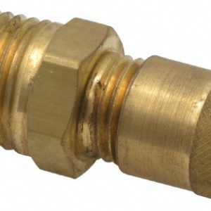 PARKER 1/4-18 Male Pipe, 500 Max psi, 1/4 Tube OD, Male Connector Access Valve AVU1-4